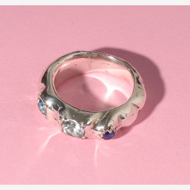 Edgy Rebellion Silver Ring